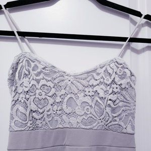 Prom Dress- Grey Mermaid + Lace Formal Dress - Brand New w/tags, Size 4
